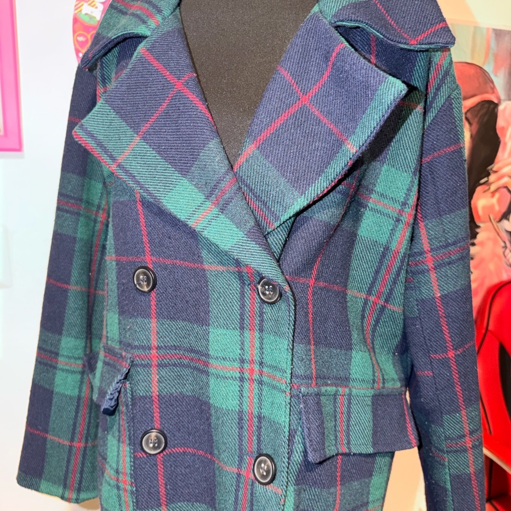 Vintage K.Zell Paris Classic Plaid Coat (Excellent Condition)